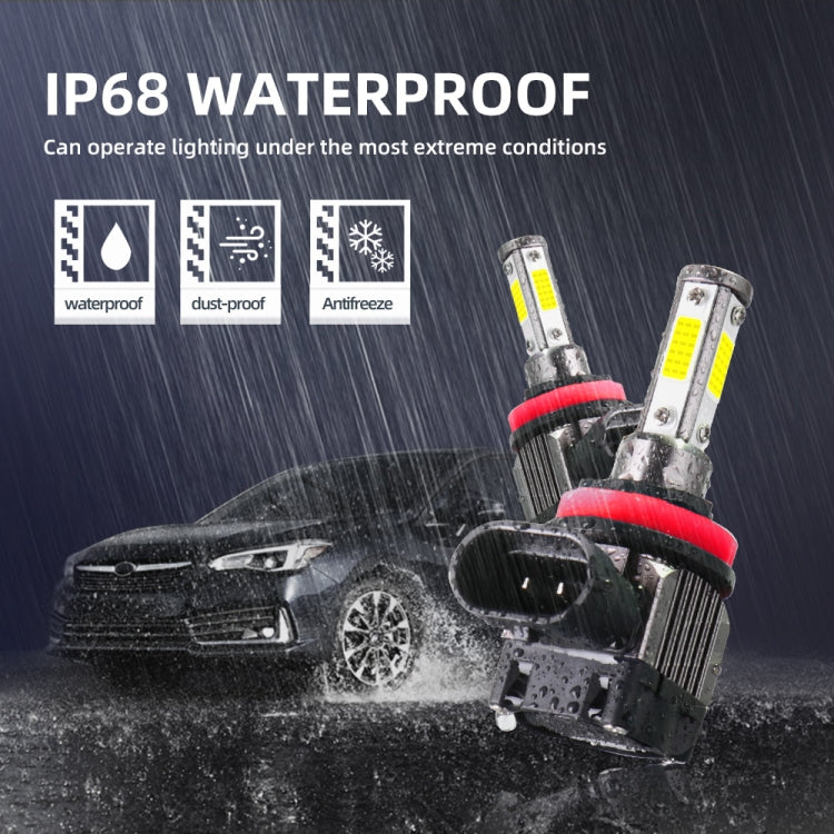 M5 H11 / H8 / H9 2 PCS DC9-36V / 25W / 6000K / 2500LM IP68 Waterproof Car LED Headlight(Cold White Light)