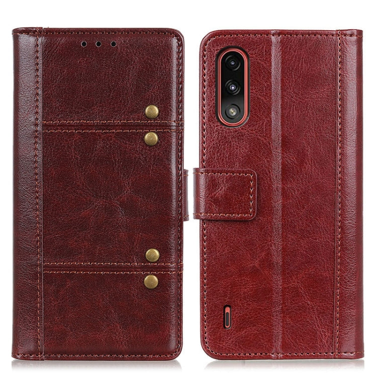 For Motorola Moto E7 Power Peas Crazy Horse Texture Horizontal Flip Leather Case with Holder & Card Slots & Wallet
