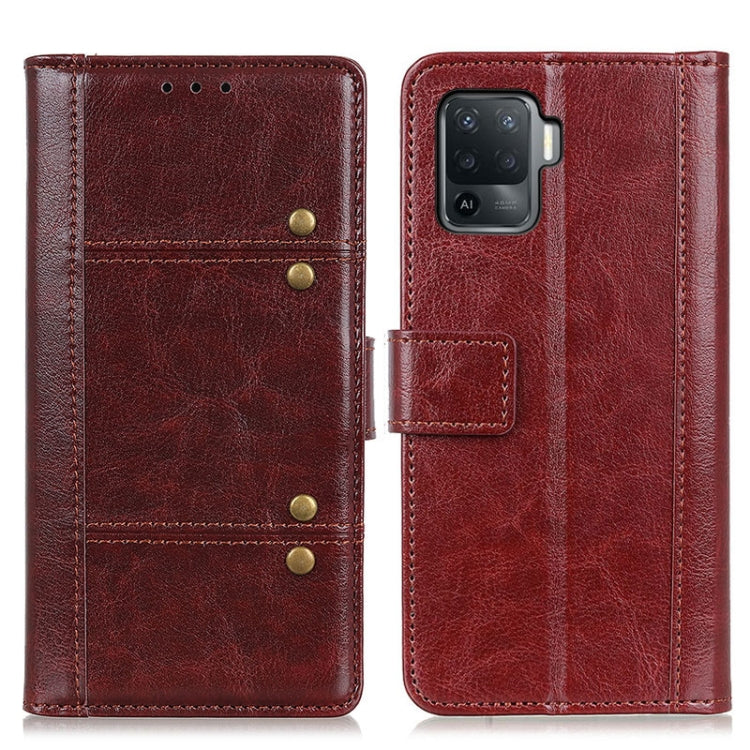 For OPPO F19 Pro Peas Crazy Horse Texture Horizontal Flip Leather Case with Holder & Card Slots & Wallet
