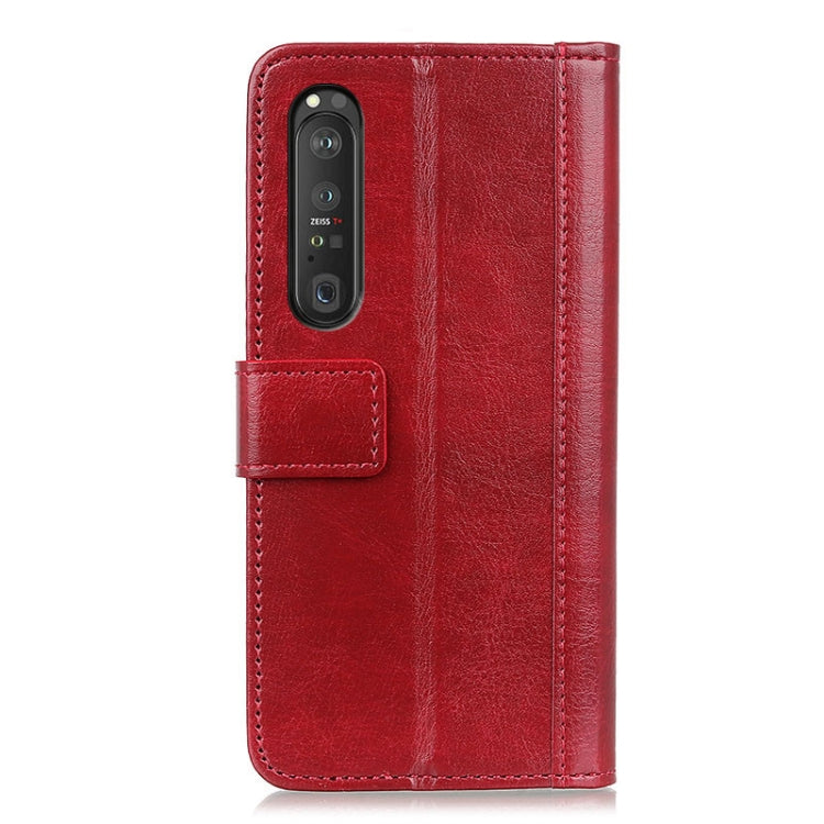 For Sony Xperia 1 III Peas Crazy Horse Texture Horizontal Flip Leather Case with Holder & Card Slots & Wallet