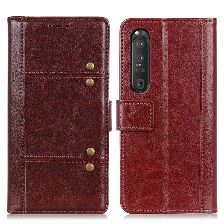 For Sony Xperia 1 III Peas Crazy Horse Texture Horizontal Flip Leather Case with Holder & Card Slots & Wallet