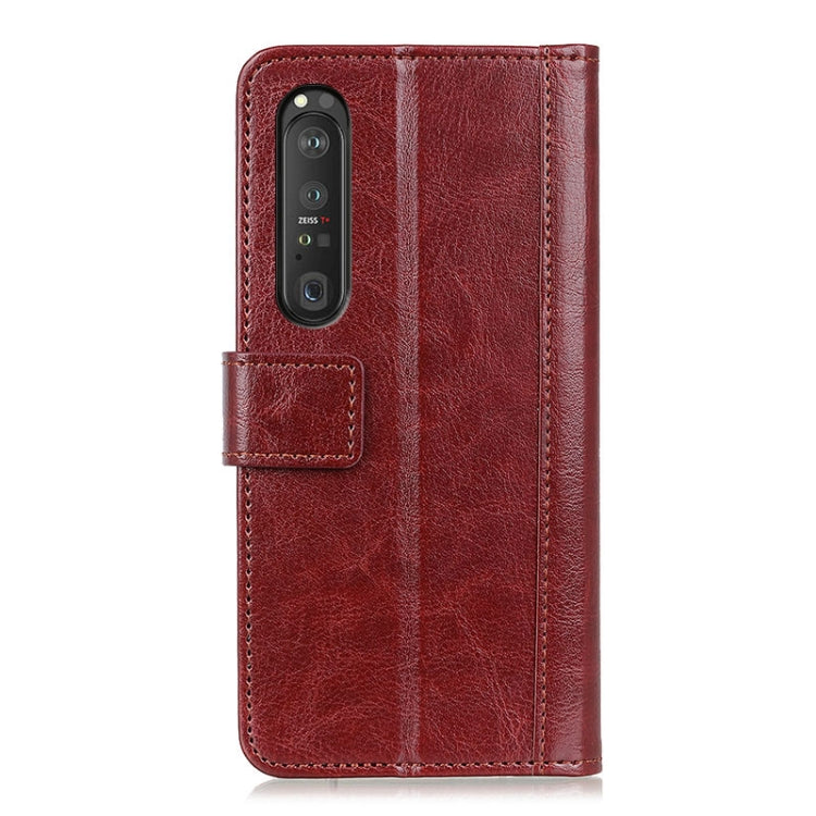 For Sony Xperia 1 III Peas Crazy Horse Texture Horizontal Flip Leather Case with Holder & Card Slots & Wallet