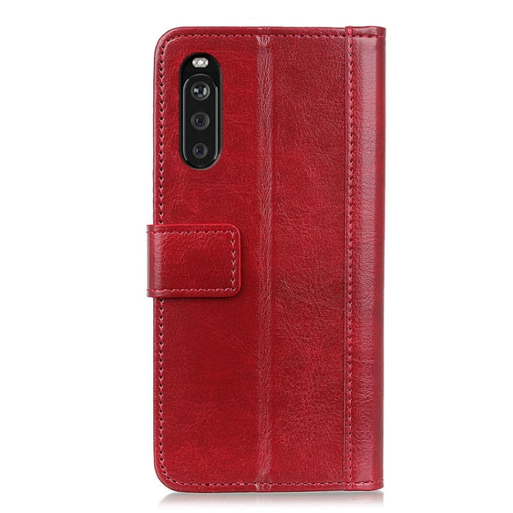 For Sony Xperia 10 III Peas Crazy Horse Texture Horizontal Flip Leather Case with Holder & Card Slots & Wallet