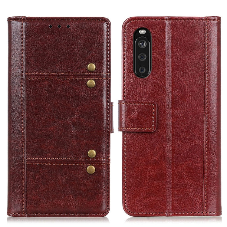 For Sony Xperia 10 III Peas Crazy Horse Texture Horizontal Flip Leather Case with Holder & Card Slots & Wallet