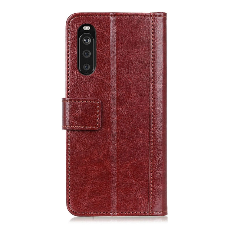 For Sony Xperia 10 III Peas Crazy Horse Texture Horizontal Flip Leather Case with Holder & Card Slots & Wallet