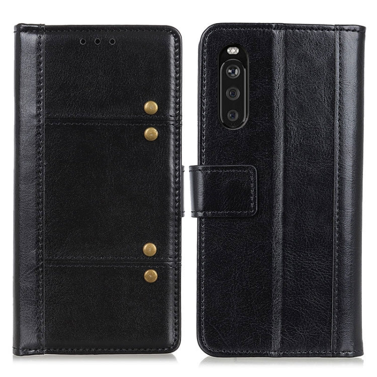 For Sony Xperia 10 III Peas Crazy Horse Texture Horizontal Flip Leather Case with Holder & Card Slots & Wallet
