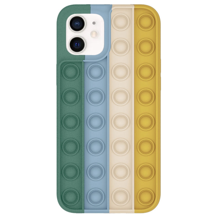 For iPhone 12 mini Shockproof Liquid Silicone Protective Case