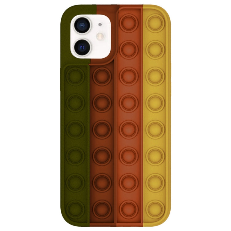 For iPhone 12 mini Shockproof Liquid Silicone Protective Case