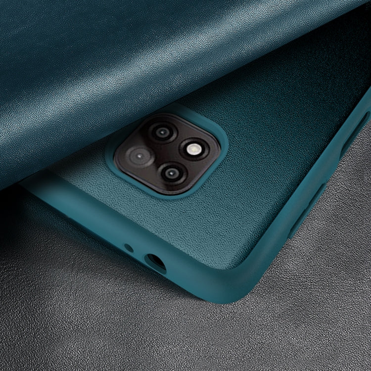 For Motorola Moto G Play(2021) Magnetic Side Window View Shockproof Horizontal Flip Leather Case