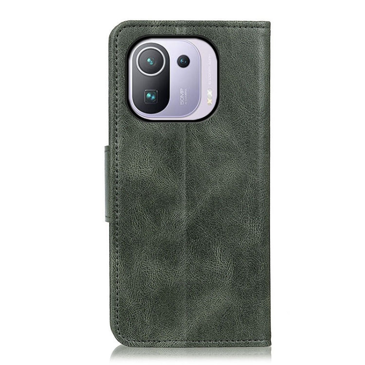 For Xiaomi Mi 11 Pro Mirren Crazy Horse Texture Horizontal Flip Leather Case with Holder & Card Slots & Wallet