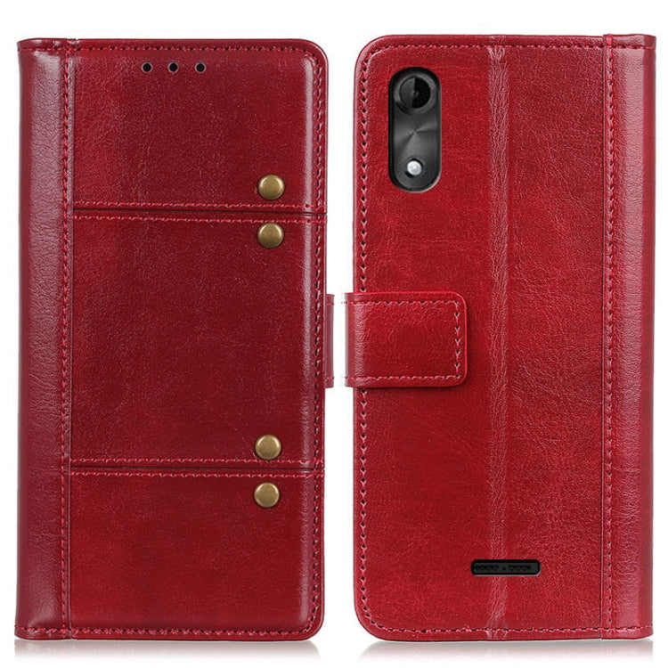 For Wiko Y51 Peas Crazy Horse Texture Horizontal Flip Leather Case with Holder & Card Slots & Wallet