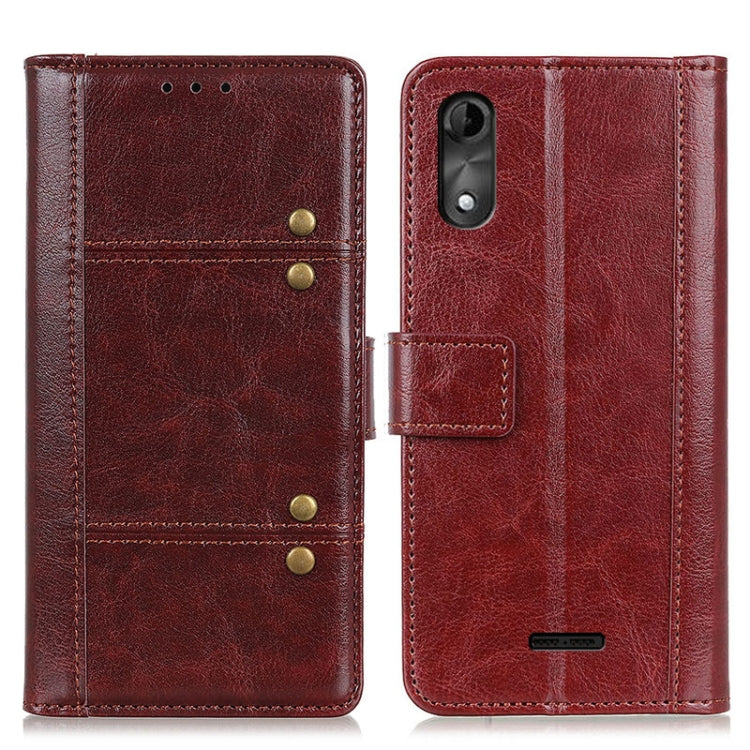 For Wiko Y51 Peas Crazy Horse Texture Horizontal Flip Leather Case with Holder & Card Slots & Wallet
