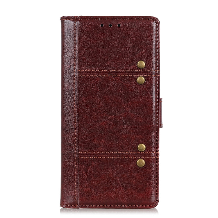 For alcatel 3L (2021) Peas Crazy Horse Texture Horizontal Flip Leather Case with Holder & Card Slots & Wallet