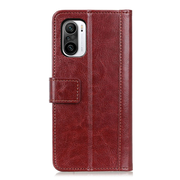 For Xiaomi Redmi K40 Peas Crazy Horse Texture Horizontal Flip Leather Case with Holder & Card Slots & Wallet