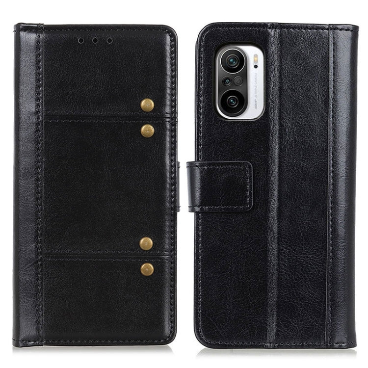 For Xiaomi Redmi K40 Peas Crazy Horse Texture Horizontal Flip Leather Case with Holder & Card Slots & Wallet