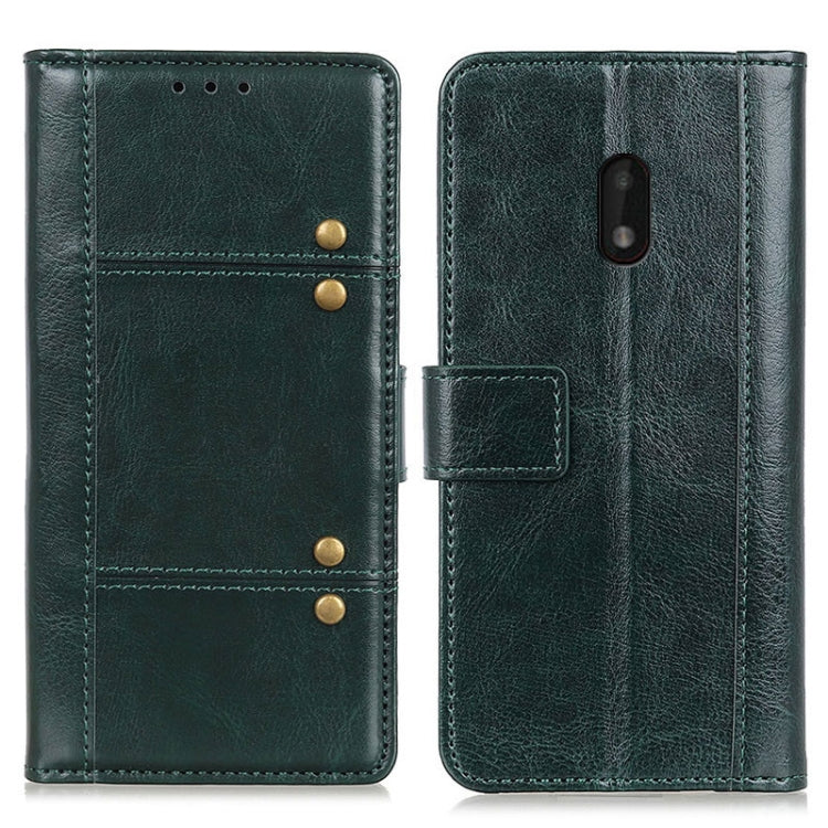 For Nokia C1 Plus Peas Crazy Horse Texture Horizontal Flip Leather Case with Holder & Card Slots & Wallet