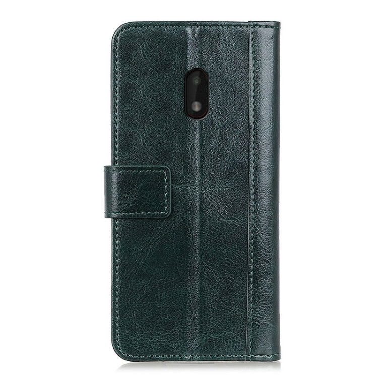 For Nokia C1 Plus Peas Crazy Horse Texture Horizontal Flip Leather Case with Holder & Card Slots & Wallet