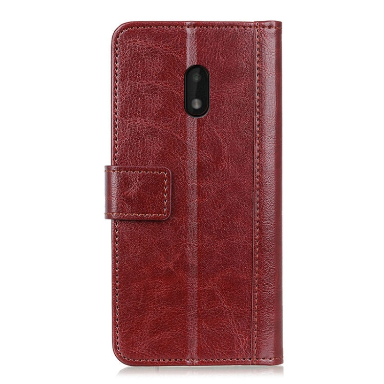 For Nokia C1 Plus Peas Crazy Horse Texture Horizontal Flip Leather Case with Holder & Card Slots & Wallet