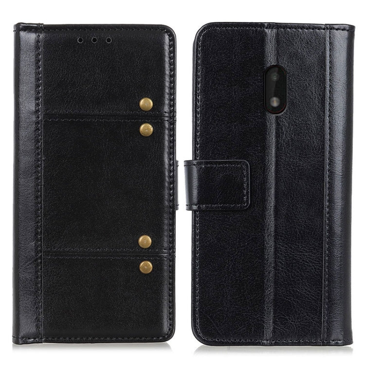 For Nokia C1 Plus Peas Crazy Horse Texture Horizontal Flip Leather Case with Holder & Card Slots & Wallet