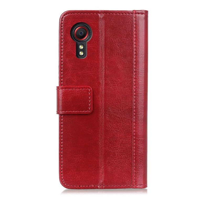 For Samsung Galaxy Xcover 5 Peas Crazy Horse Texture Horizontal Flip Leather Case with Holder & Card Slots & Wallet