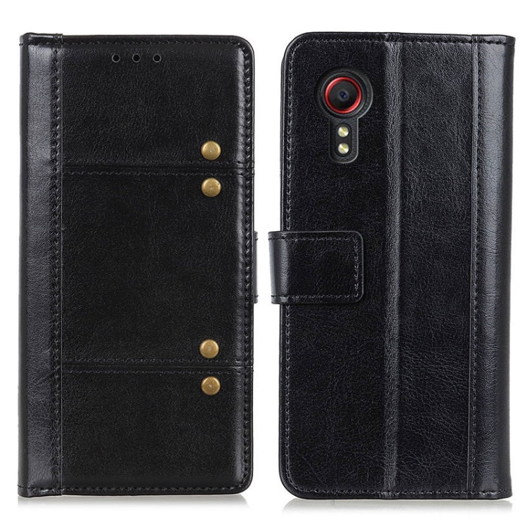 For Samsung Galaxy Xcover 5 Peas Crazy Horse Texture Horizontal Flip Leather Case with Holder & Card Slots & Wallet