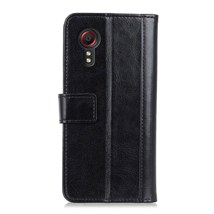 For Samsung Galaxy Xcover 5 Peas Crazy Horse Texture Horizontal Flip Leather Case with Holder & Card Slots & Wallet
