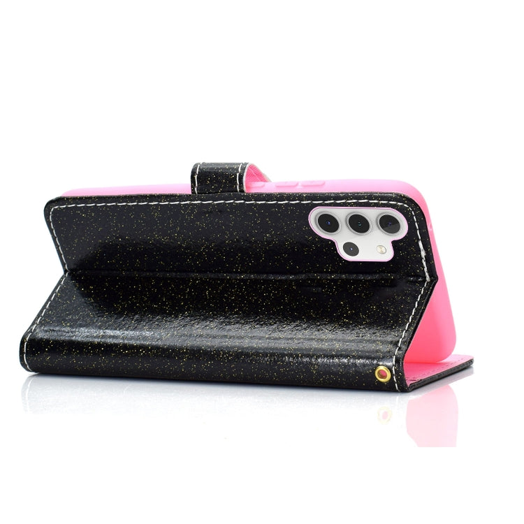 For Samsung Galaxy A32 5G Glitter Powder Horizontal Flip Leather Case with Card Slots & Holder & Photo Frame & Wallet