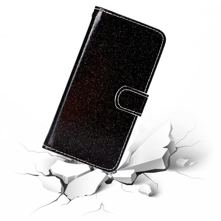 For Xiaomi Redmi Note 10 Glitter Powder Horizontal Flip Leather Case with Card Slots & Holder & Photo Frame & Wallet