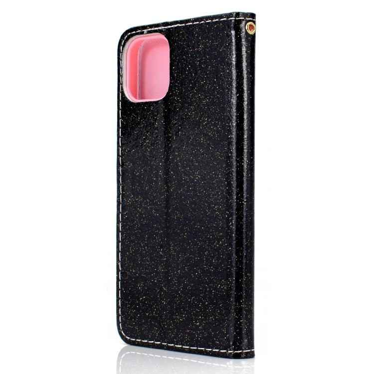 For Xiaomi Mi 11 Glitter Powder Horizontal Flip Leather Case with Card Slots & Holder & Photo Frame & Wallet