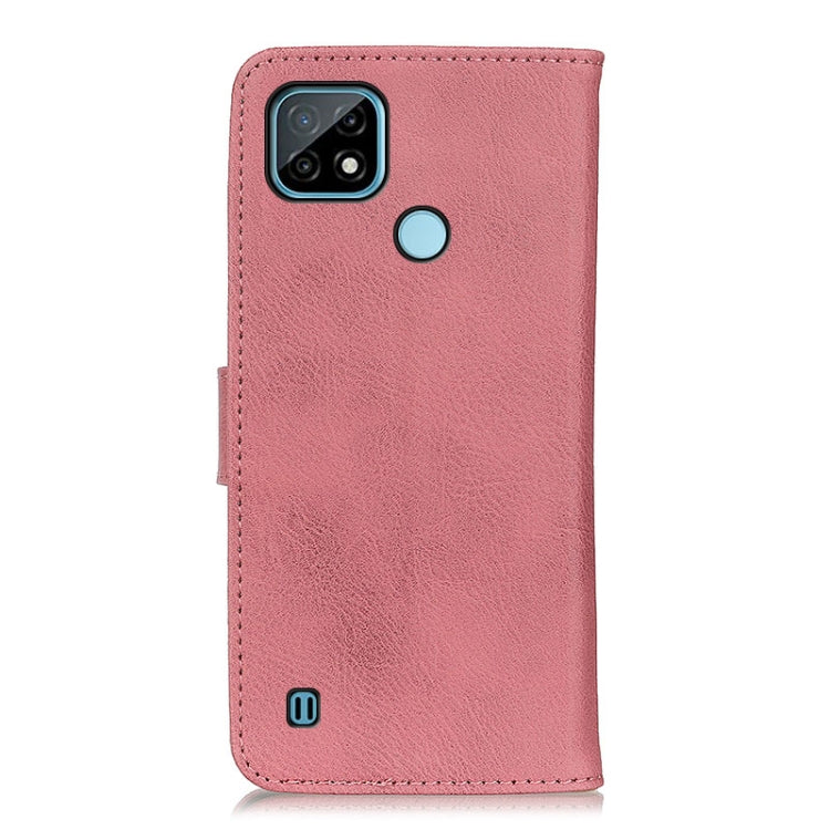 For OPPO Realme C21 KHAZNEH Cowhide Texture Horizontal Flip Leather Case with Holder & Card Slots & Wallet