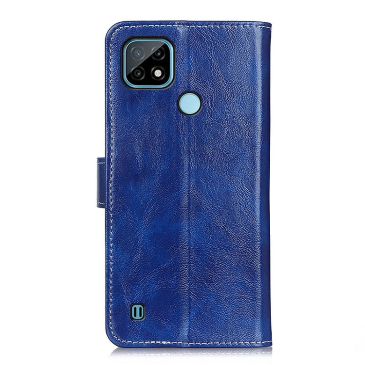 For OPPO Realme C21 Retro Crazy Horse Texture Horizontal Flip Leather Case with Holder & Card Slots & Photo Frame & Wallet