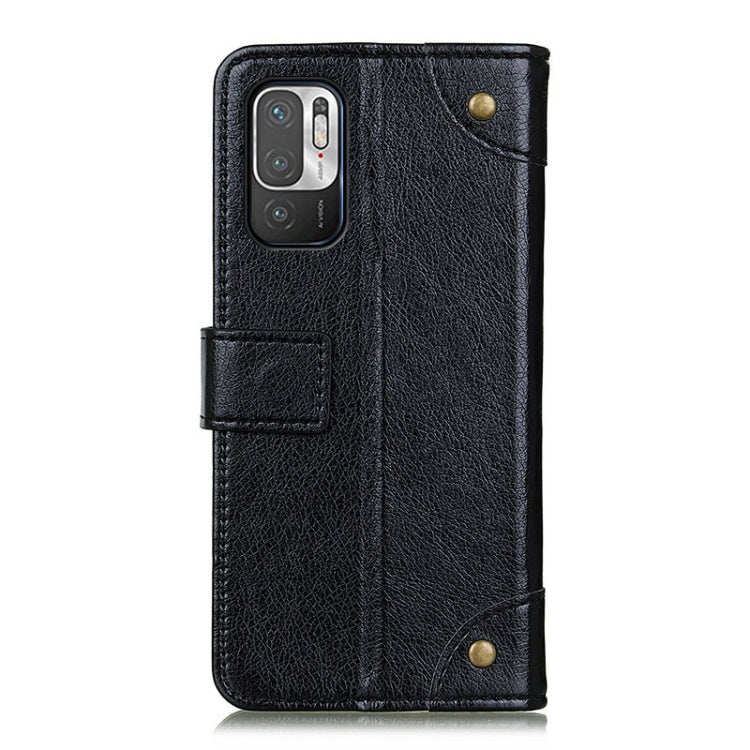 For Xiaomi Poco M3 Pro 4G / Poco M3 Pro 5G / Redmi Note 10 5G Copper Buckle Nappa Texture Horizontal Flip Leather Case with Holder & Card Slots & Wallet