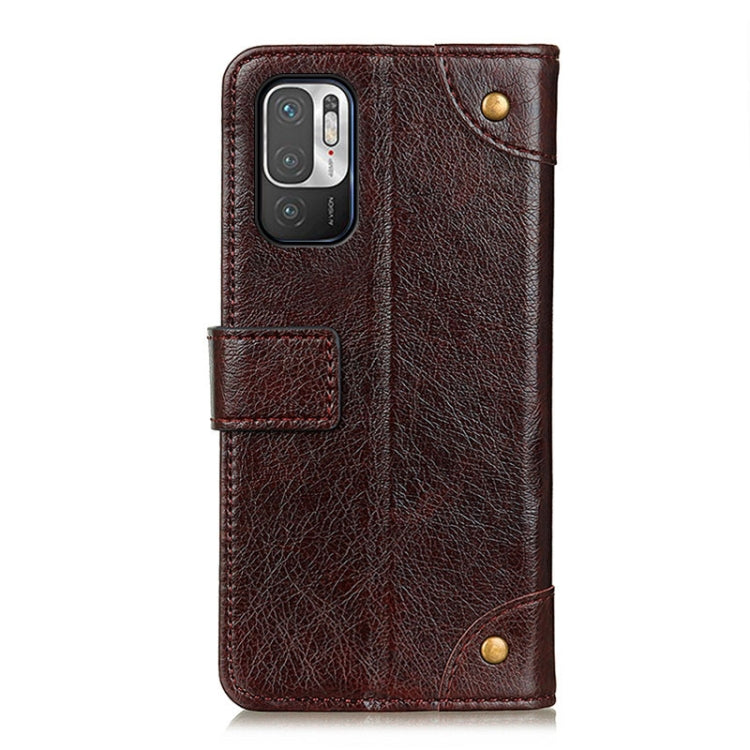 For Xiaomi Poco M3 Pro 4G / Poco M3 Pro 5G / Redmi Note 10 5G Copper Buckle Nappa Texture Horizontal Flip Leather Case with Holder & Card Slots & Wallet