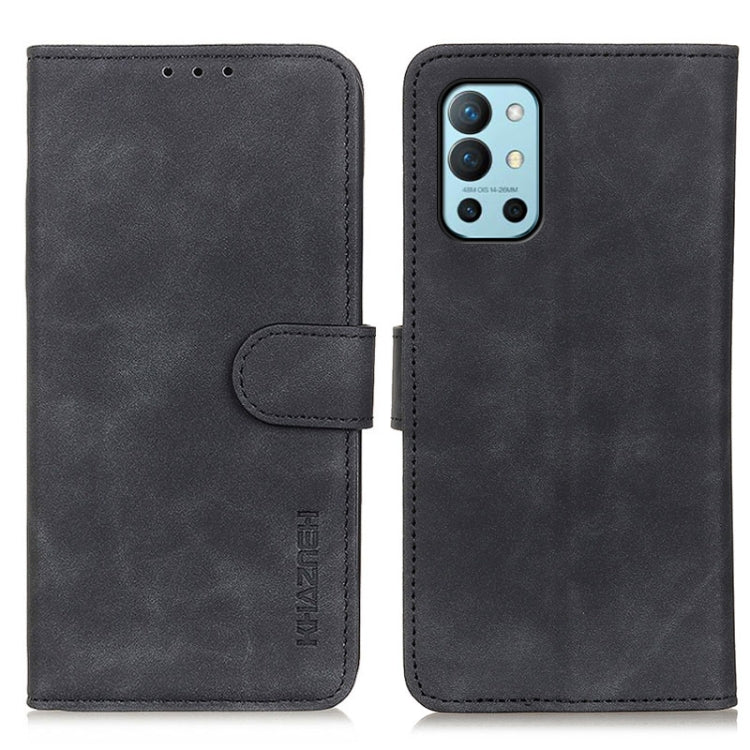 For OnePlus 9R KHAZNEH Retro Texture PU + TPU Horizontal Flip Leather Case with Holder & Card Slots & Wallet