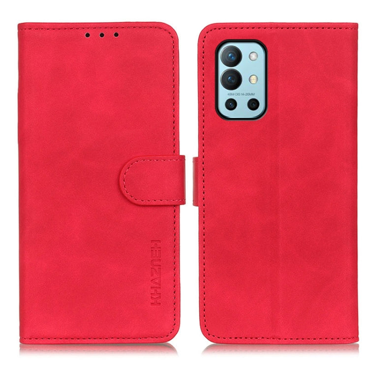 For OnePlus 9R KHAZNEH Retro Texture PU + TPU Horizontal Flip Leather Case with Holder & Card Slots & Wallet