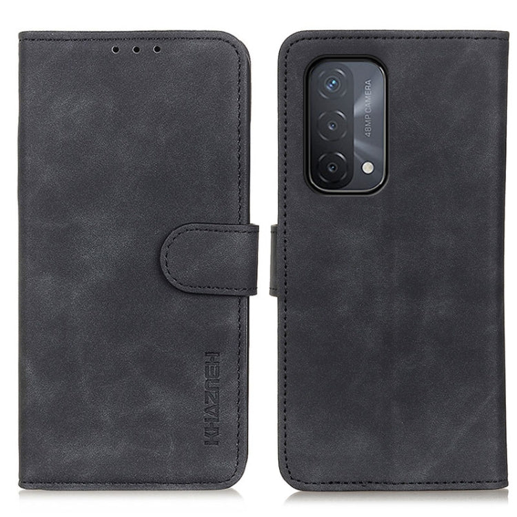 For OPPO A93 5G / A54 5G / A74 5G KHAZNEH Retro Texture PU + TPU Horizontal Flip Leather Case with Holder & Card Slots & Wallet