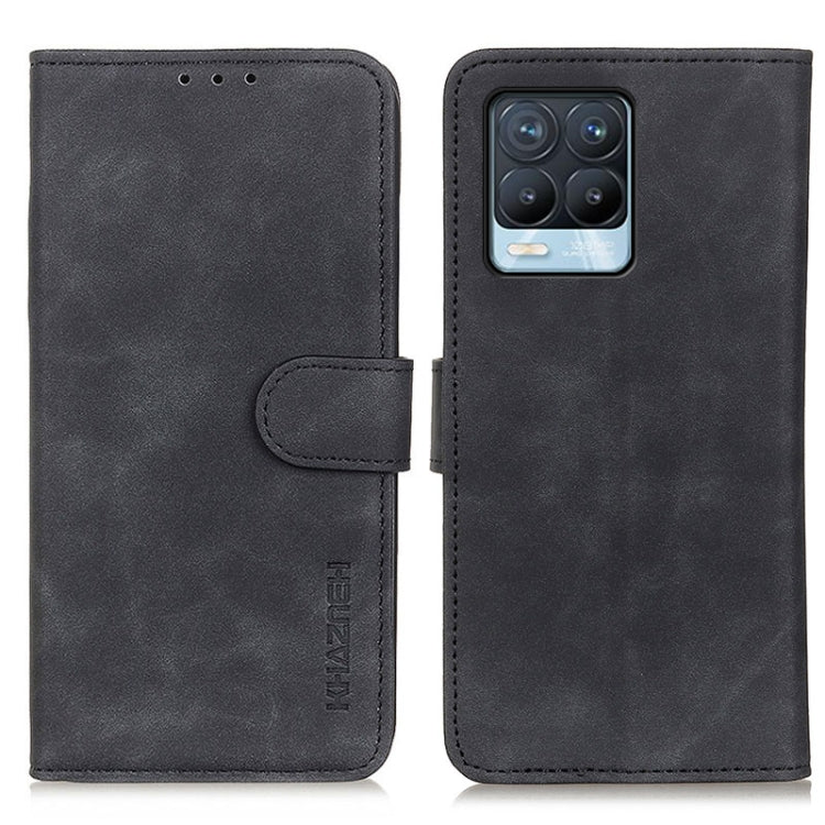 For OPPO Realme 8 / 8 Pro KHAZNEH Retro Texture PU + TPU Horizontal Flip Leather Case with Holder & Card Slots & Wallet