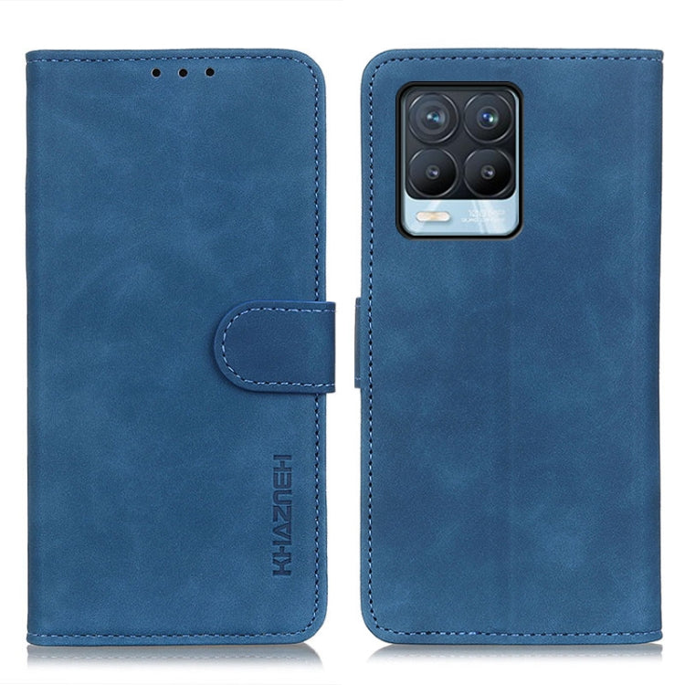 For OPPO Realme 8 / 8 Pro KHAZNEH Retro Texture PU + TPU Horizontal Flip Leather Case with Holder & Card Slots & Wallet