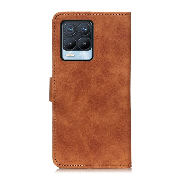 For OPPO Realme 8 / 8 Pro KHAZNEH Retro Texture PU + TPU Horizontal Flip Leather Case with Holder & Card Slots & Wallet