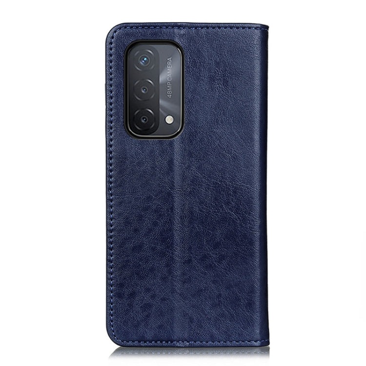For OPPO A93 / A54 / A74 5G Magnetic Crazy Horse Texture Horizontal Flip Leather Case with Holder & Card Slots & Wallet