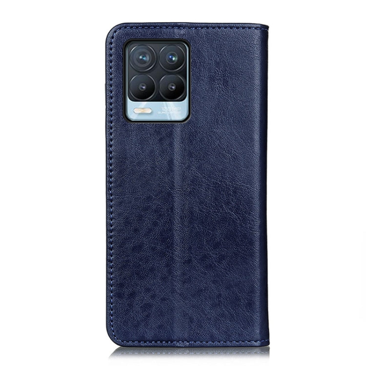 For OPPO Realme 8 / 8 Pro Magnetic Crazy Horse Texture Horizontal Flip Leather Case with Holder & Card Slots & Wallet