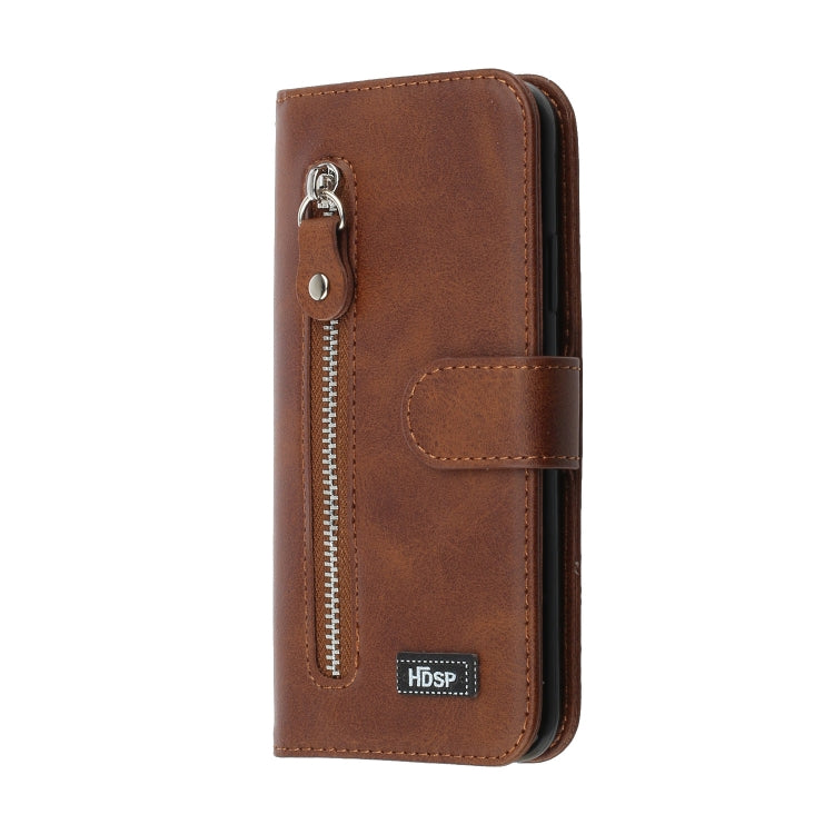 For iPhone 11 Zipper Horizontal Flip Leather Case with Wallet & Holder & Card Slots