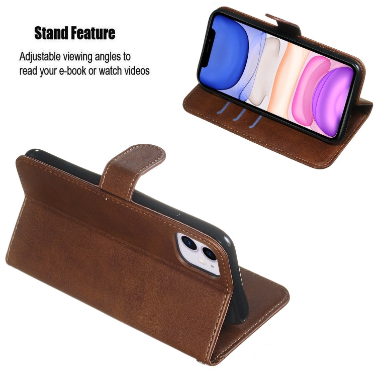 For iPhone 11 Zipper Horizontal Flip Leather Case with Wallet & Holder & Card Slots