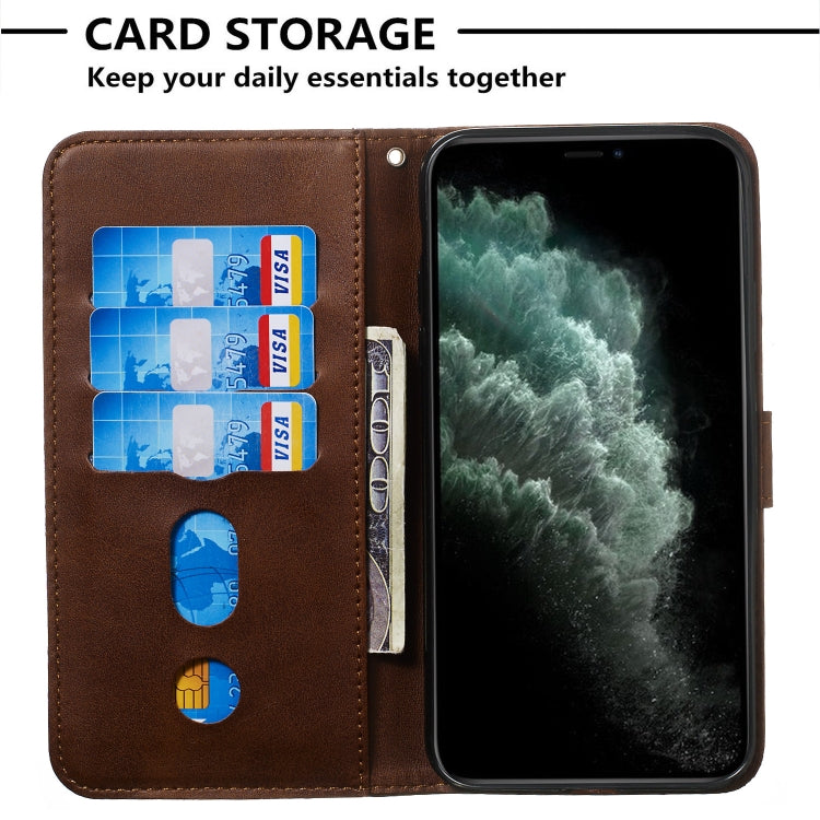 For iPhone 11 Pro Max Zipper Horizontal Flip Leather Case with Wallet & Holder & Card Slots