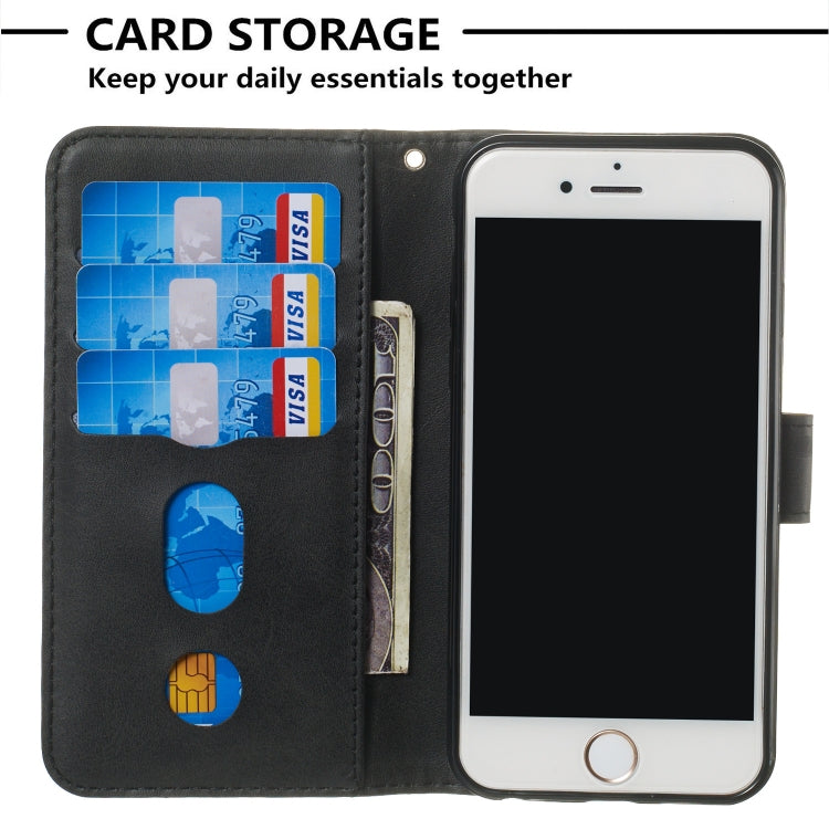 For iPhone 6s / 6 Zipper Horizontal Flip Leather Case with Wallet & Holder & Card Slots