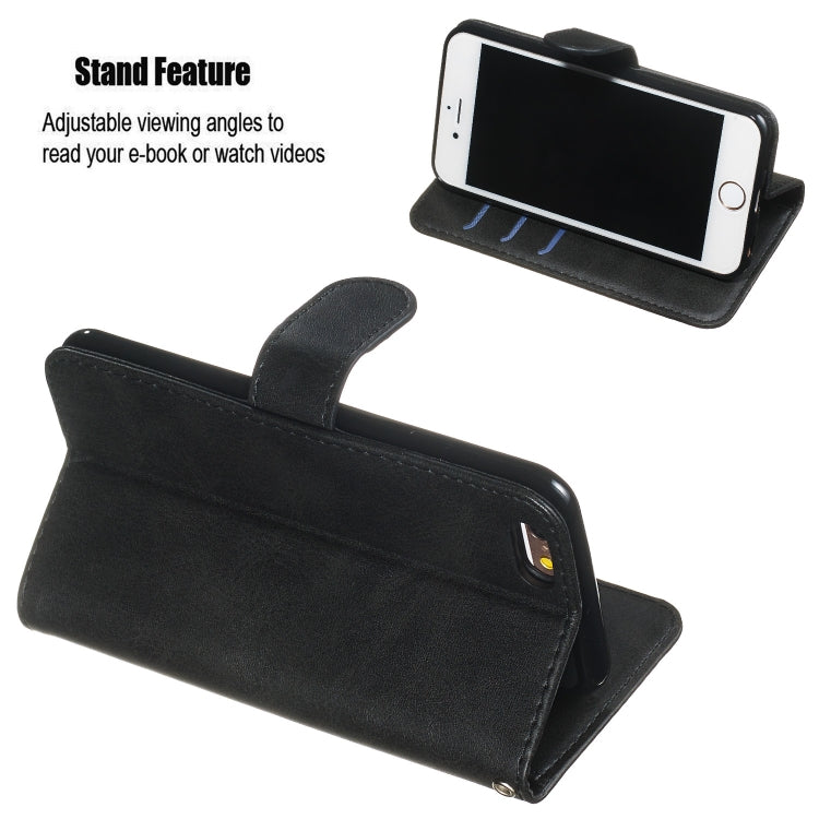 For iPhone 6s / 6 Zipper Horizontal Flip Leather Case with Wallet & Holder & Card Slots