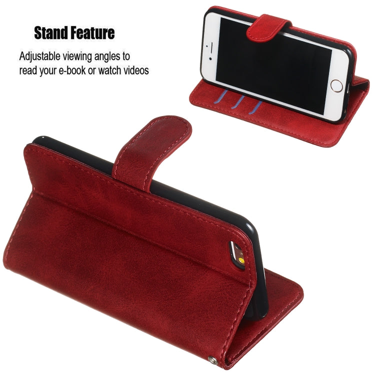 For iPhone 6s / 6 Zipper Horizontal Flip Leather Case with Wallet & Holder & Card Slots