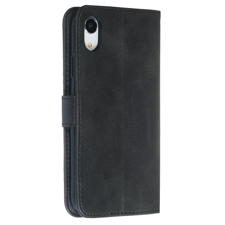 For iPhone XR Zipper Horizontal Flip Leather Case with Wallet & Holder & Card Slots