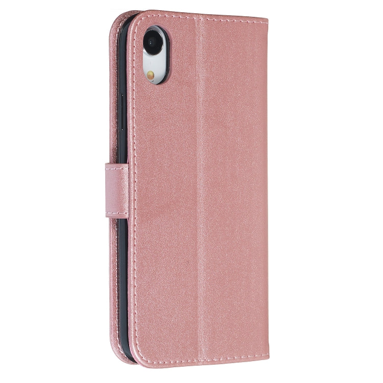 For iPhone XR Zipper Horizontal Flip Leather Case with Wallet & Holder & Card Slots