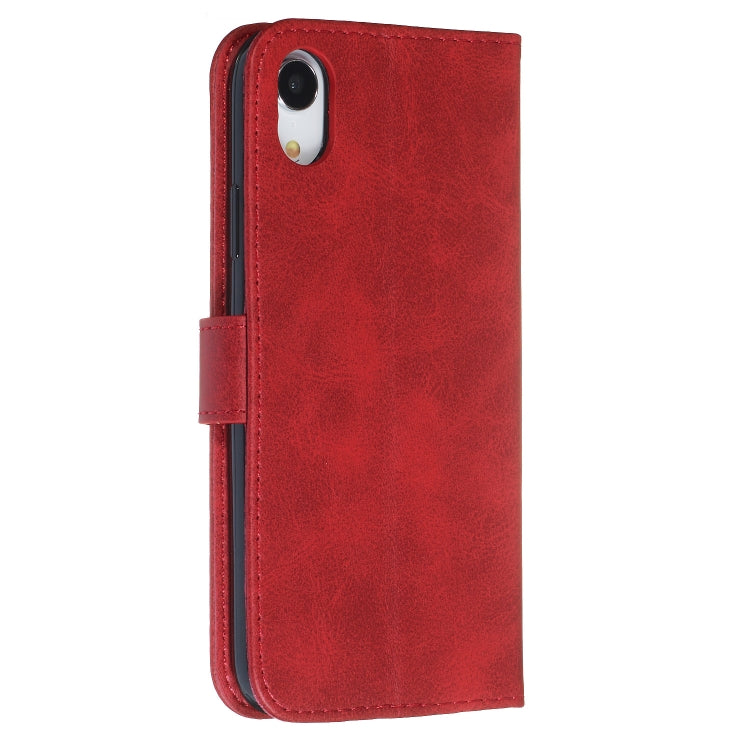 For iPhone XR Zipper Horizontal Flip Leather Case with Wallet & Holder & Card Slots